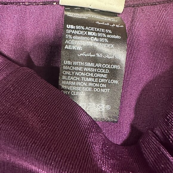 Chicos Travelers Pants Womens Small Purple Stretch Flat Front Straight Pull On - Picture 5 of 7